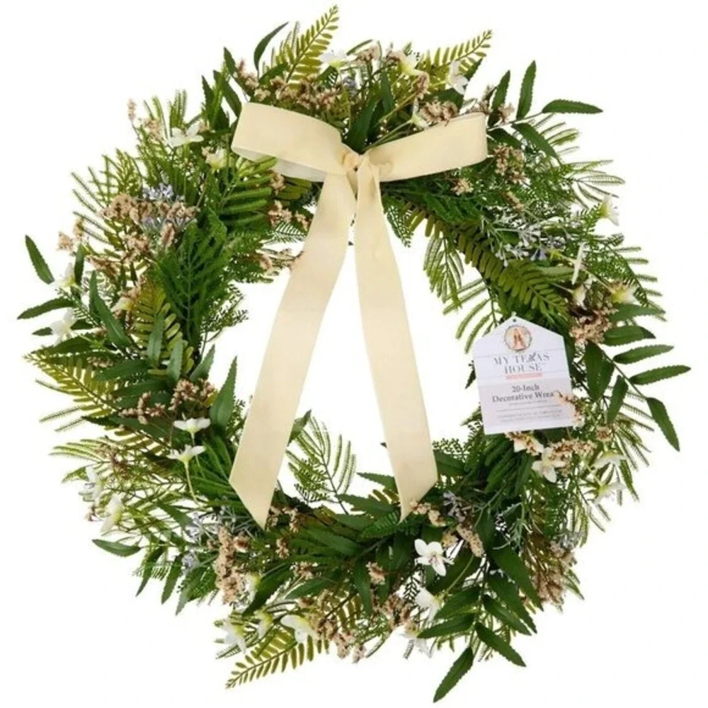 My Texas House greenery wreath